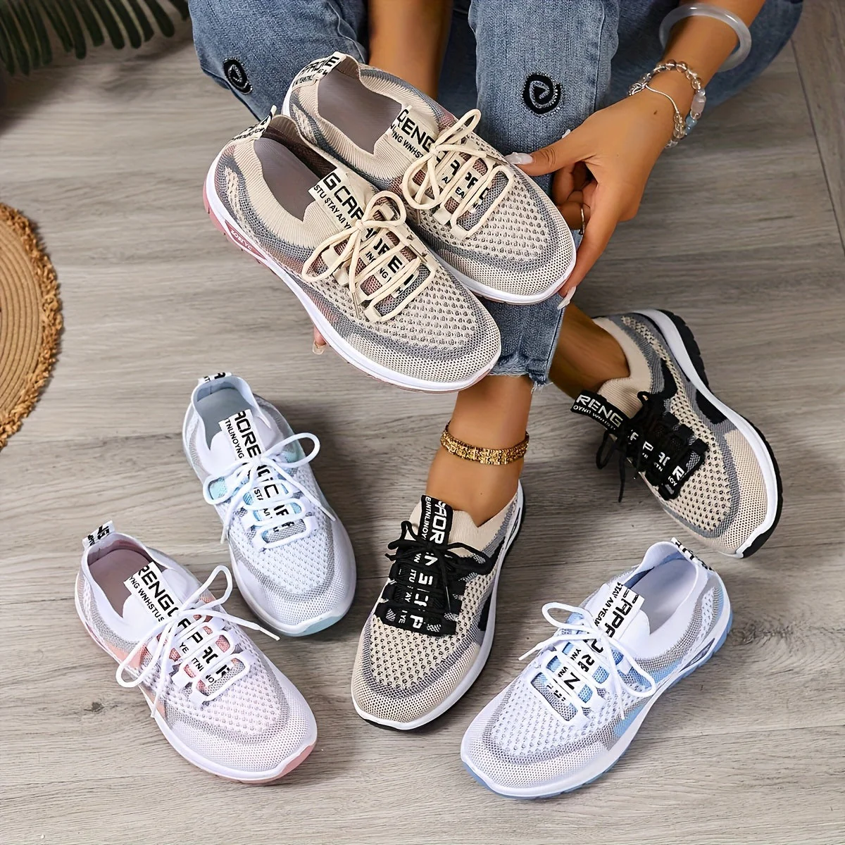 Baskets de sport femme style décontracté pour marche et loisirs - Image 5