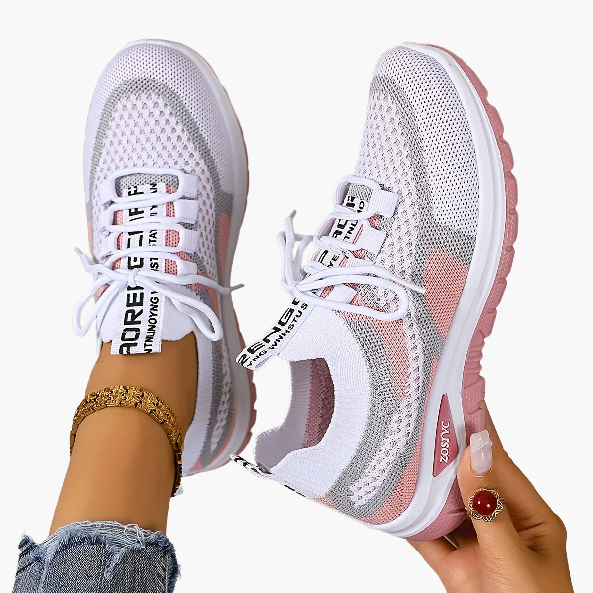 Baskets de sport femme style décontracté pour marche et loisirs - Image 8