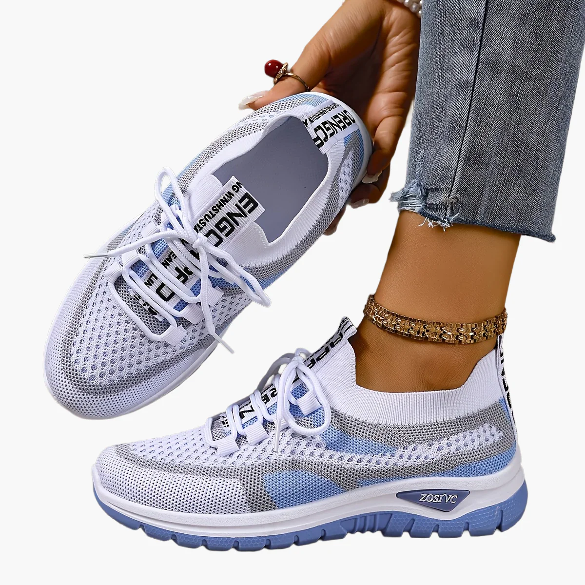 Baskets de sport femme style décontracté pour marche et loisirs - Image 9