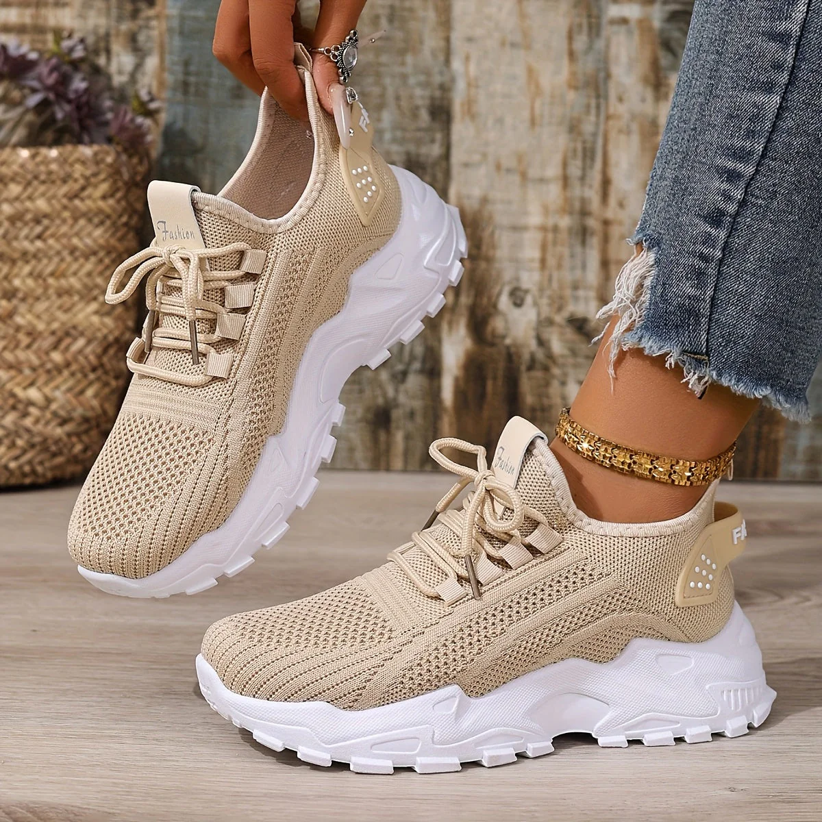Baskets de sport femme ultra-légères style running pour loisirs et marche - Image 5