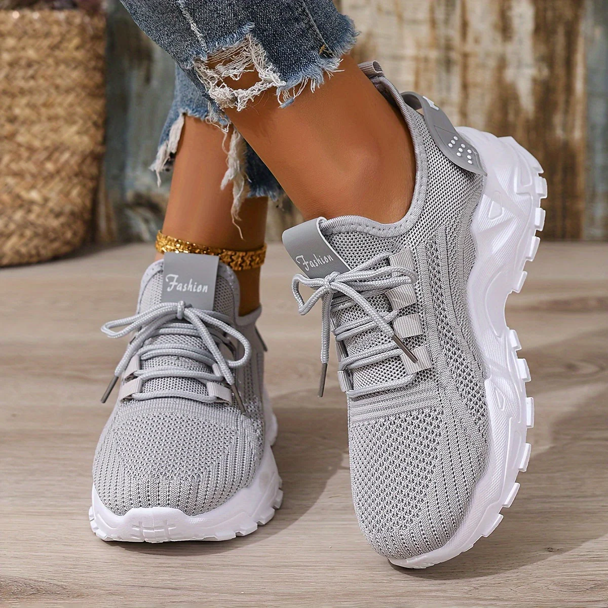 Baskets de sport femme ultra-légères style running pour loisirs et marche - Image 9