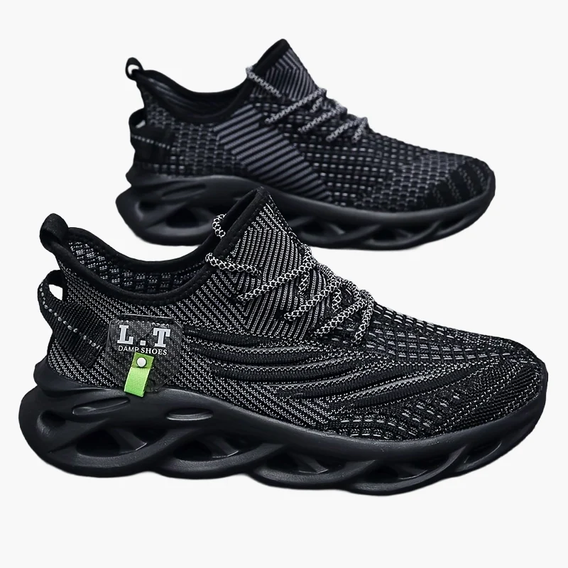Baskets de sport homme style urbain semelle futuriste confort large - Image 11