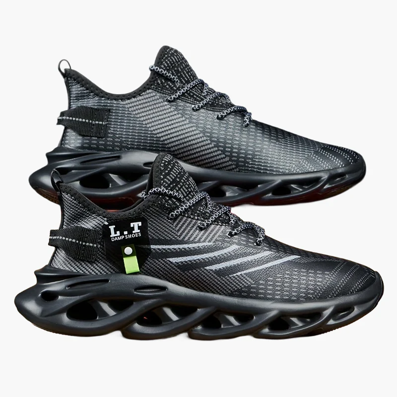Baskets de sport homme style urbain semelle futuriste confort large - Image 15