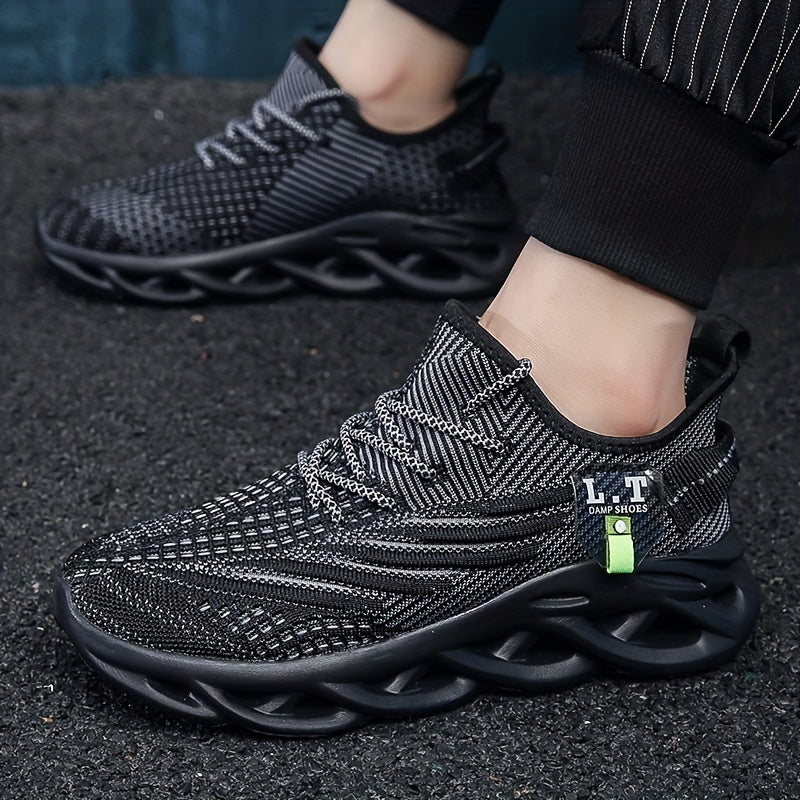 Baskets de sport homme style urbain semelle futuriste confort large - Image 4