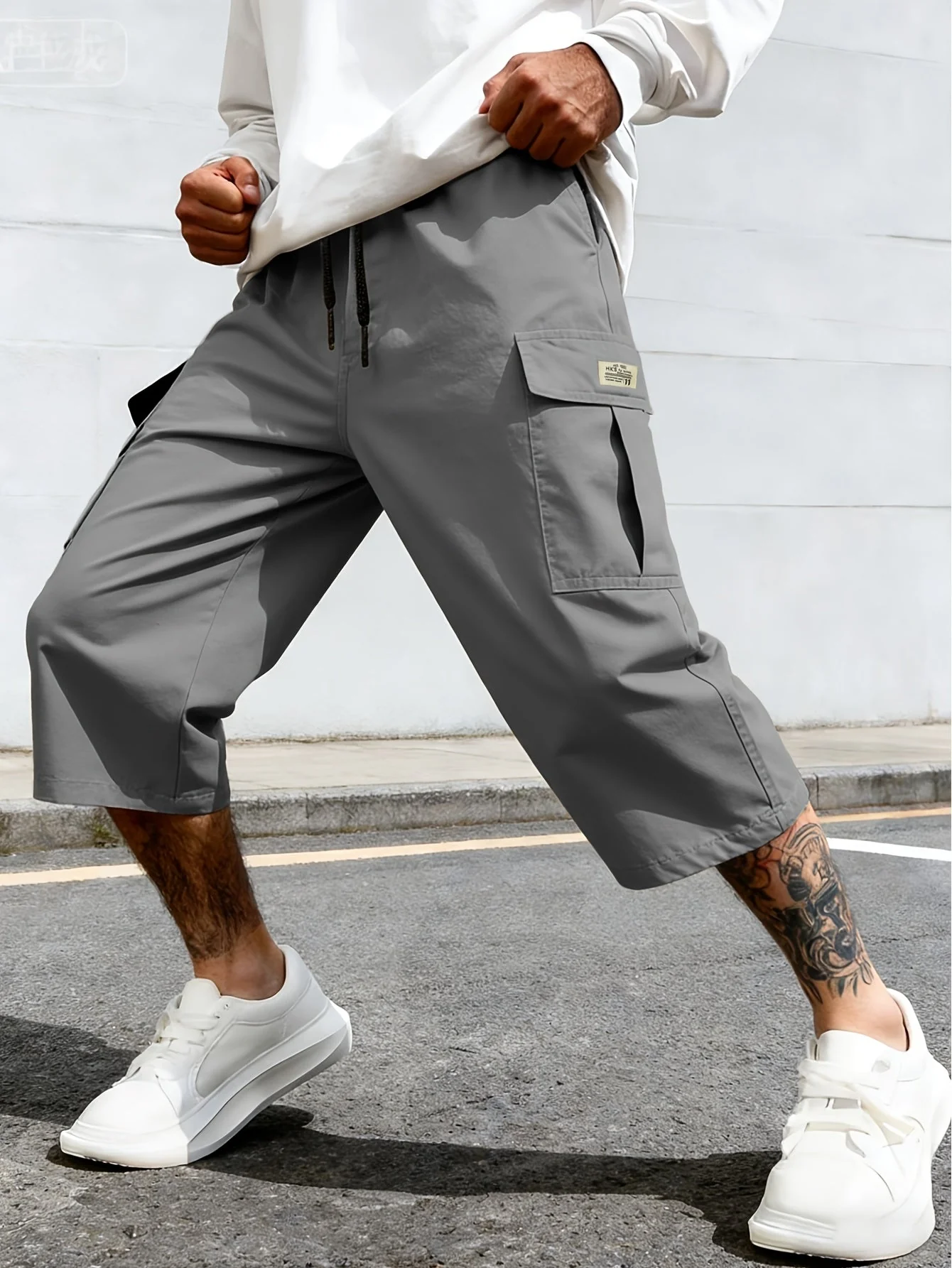 Bermuda cargo décontractée pour homme, style urbain polyvalent - Image 10
