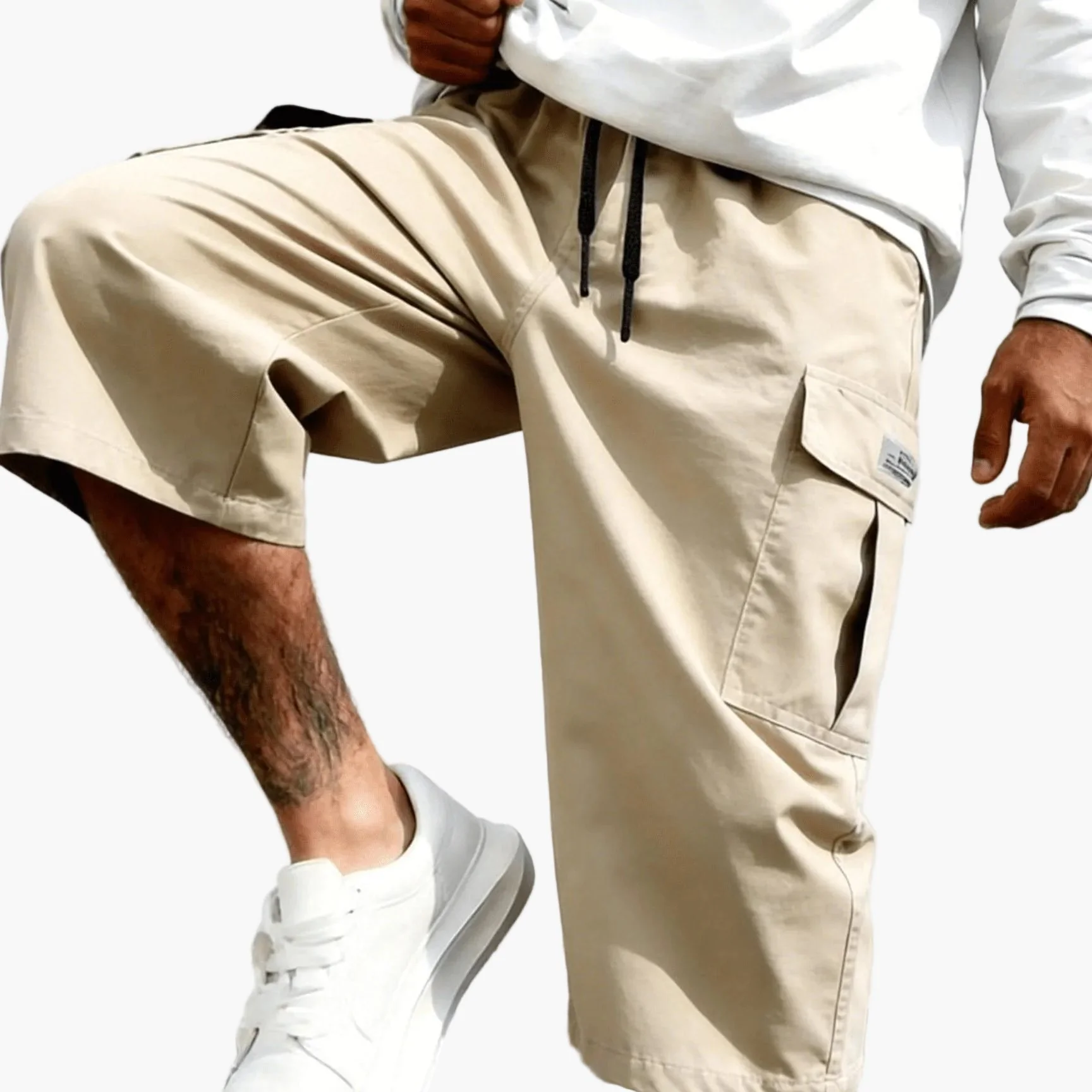 Bermuda cargo décontractée pour homme, style urbain polyvalent - Image 13