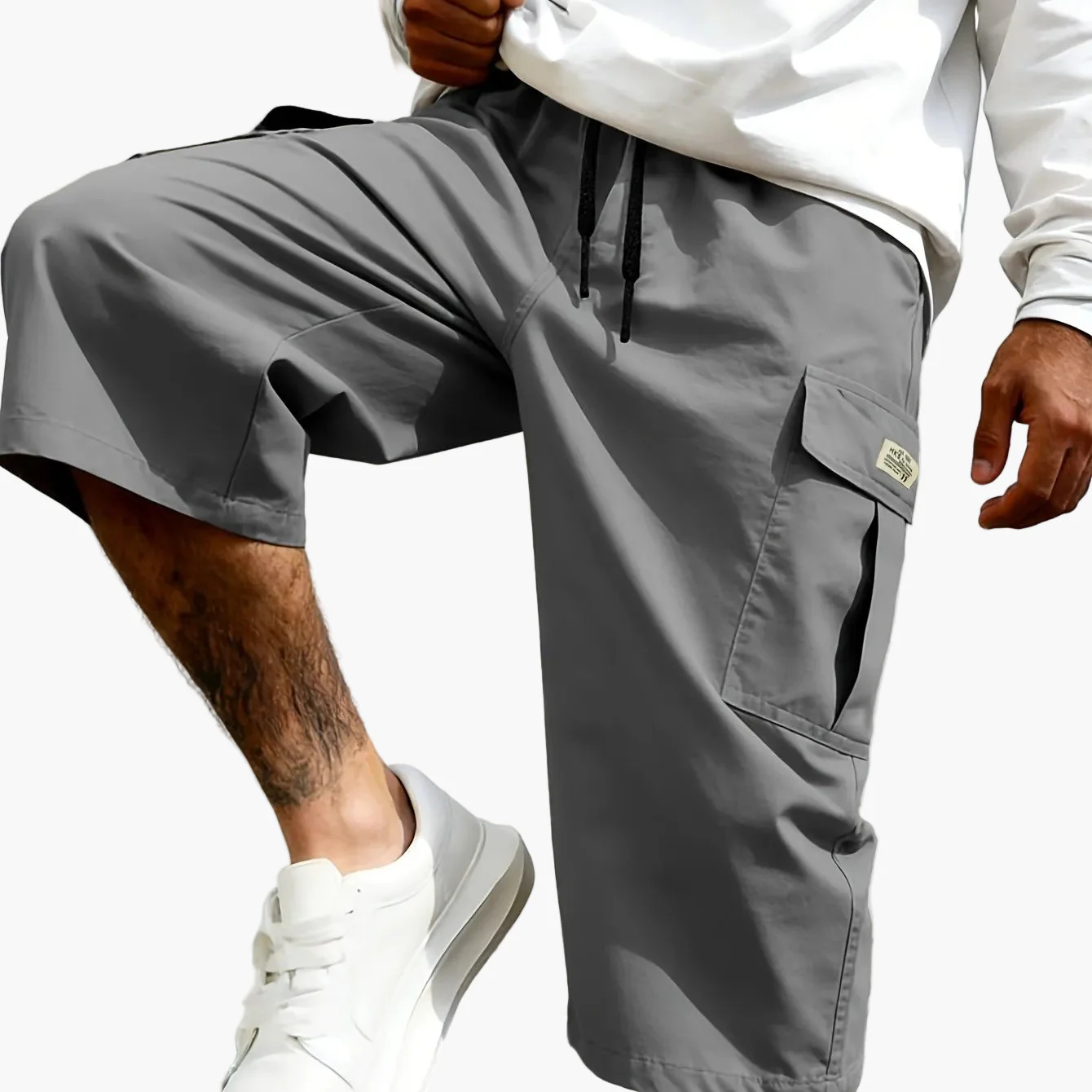 Bermuda cargo décontractée pour homme, style urbain polyvalent - Image 14