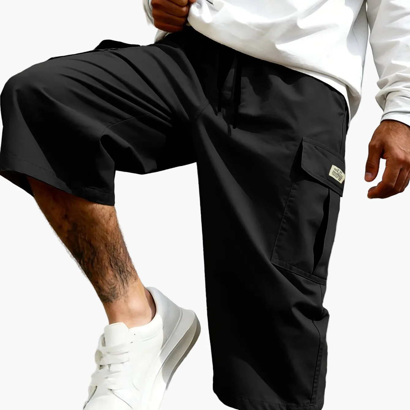 Bermuda cargo décontractée pour homme, style urbain polyvalent - Image 15