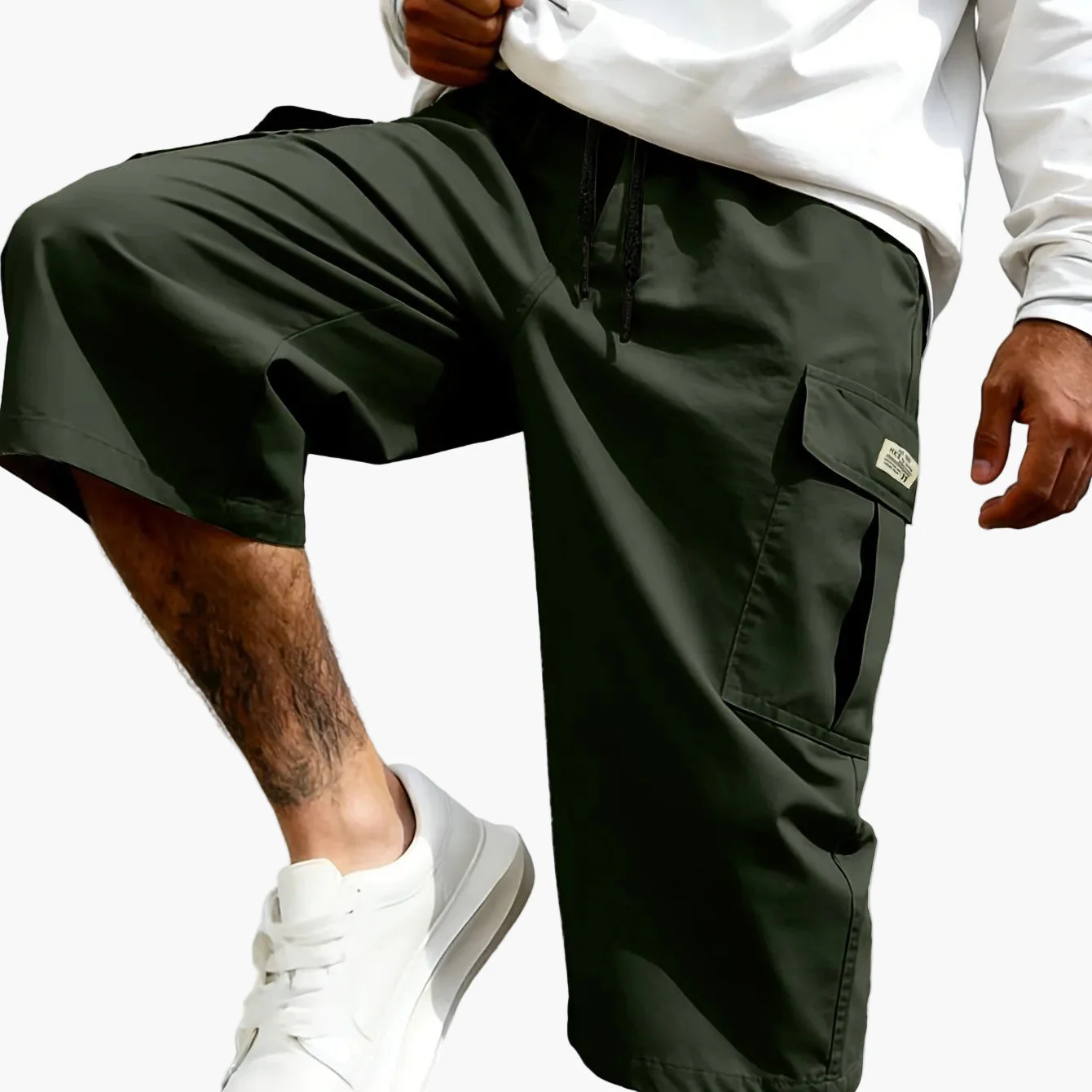 Bermuda cargo décontractée pour homme, style urbain polyvalent - Image 17
