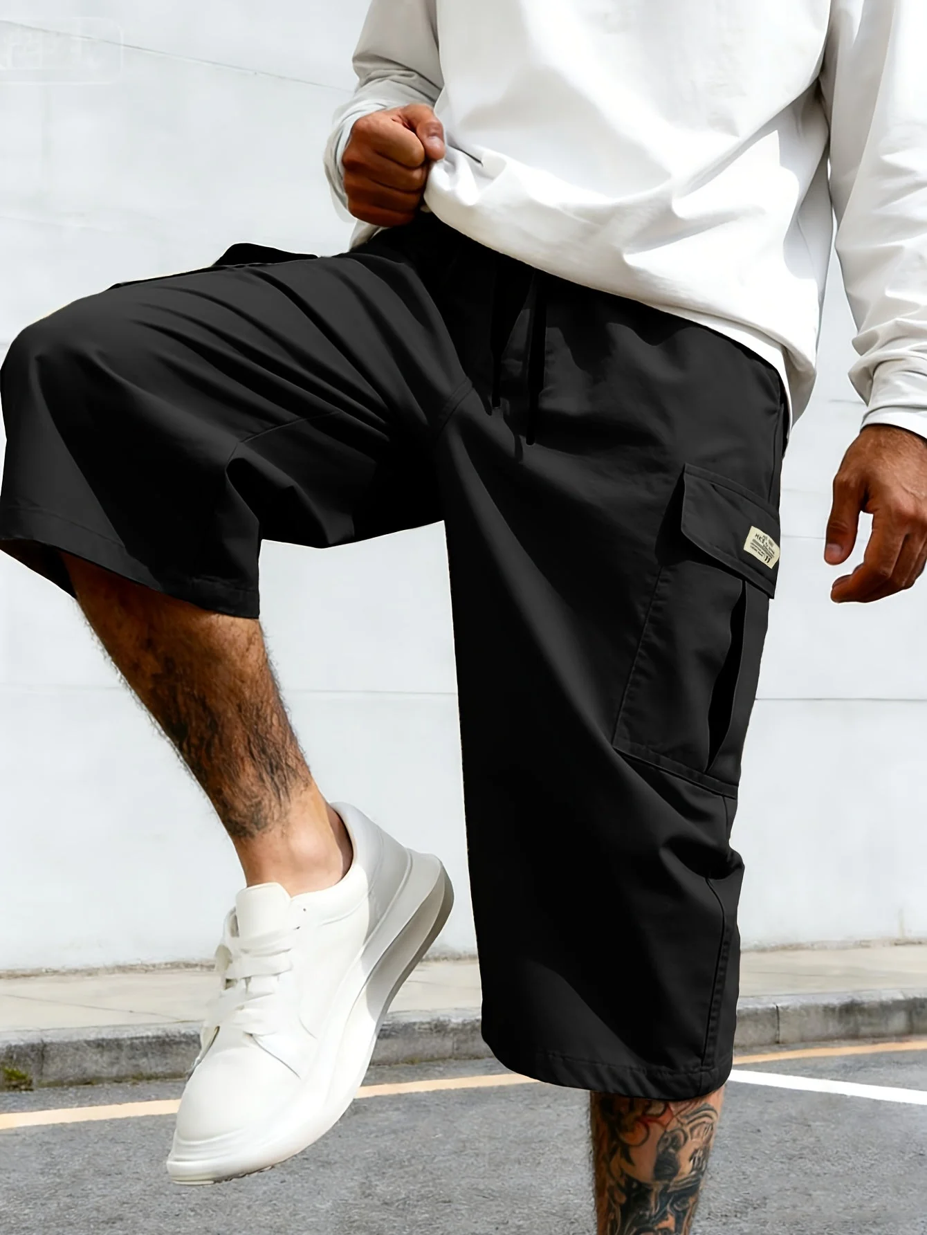 Bermuda cargo décontractée pour homme, style urbain polyvalent - Image 2