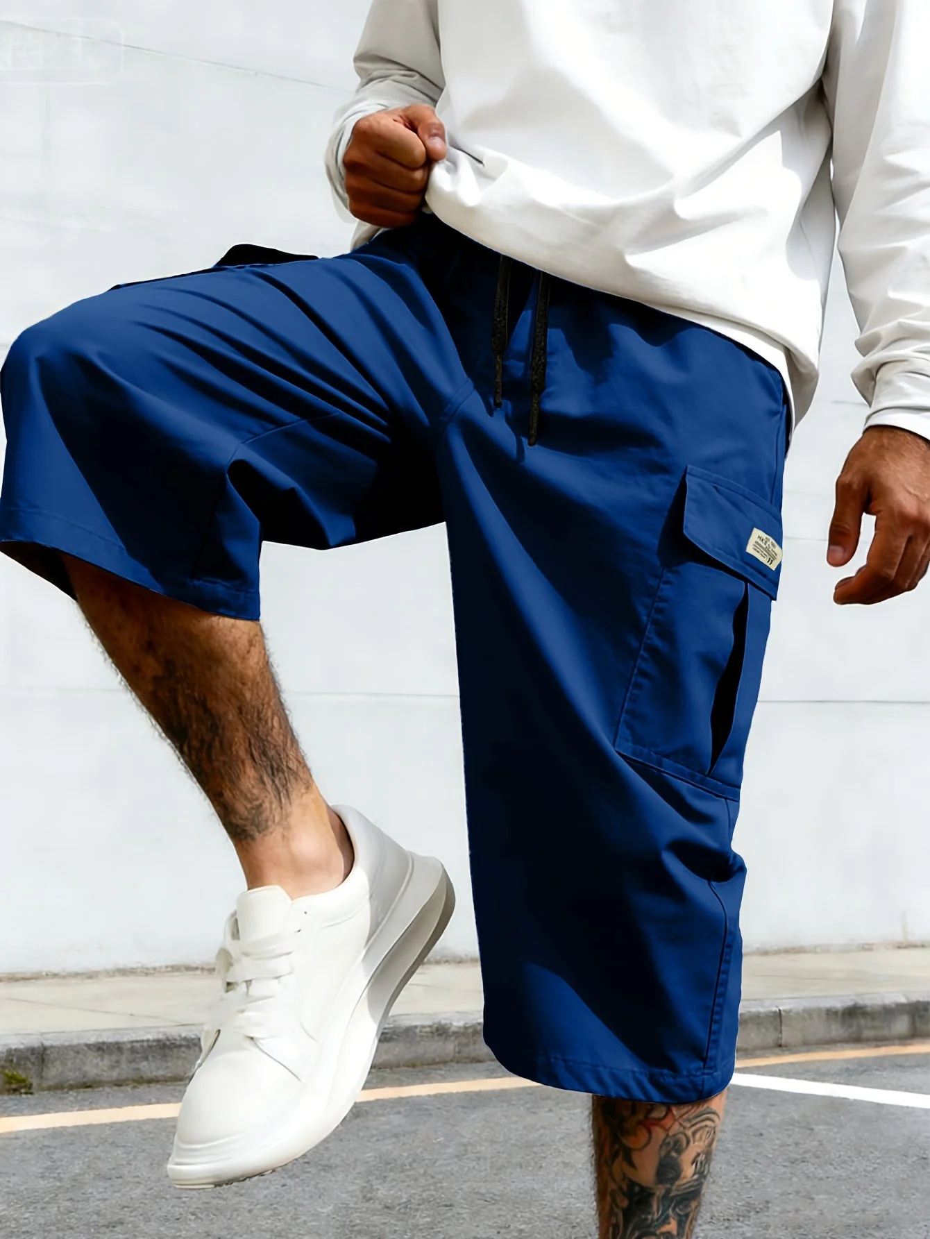 Bermuda cargo décontractée pour homme, style urbain polyvalent - Image 6