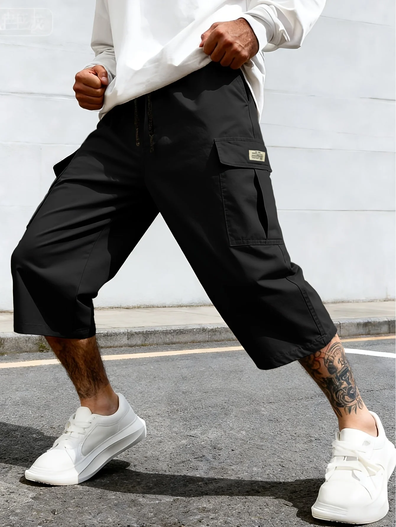 Bermuda cargo décontractée pour homme, style urbain polyvalent - Image 7