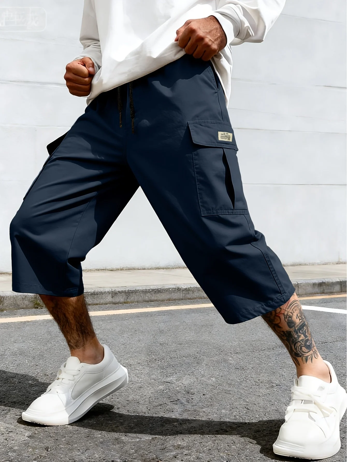 Bermuda cargo décontractée pour homme, style urbain polyvalent - Image 8