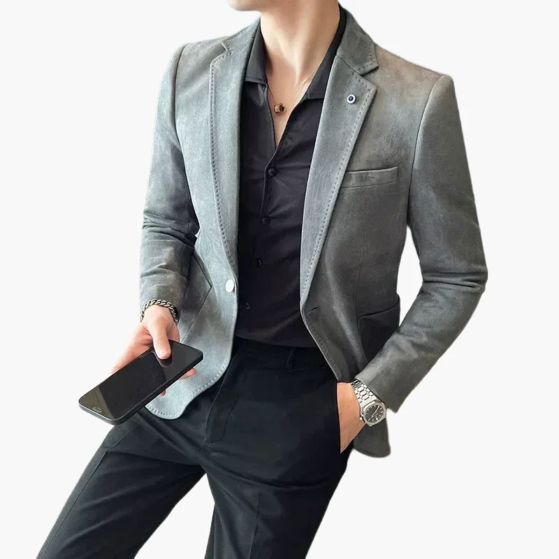 Blazer de Costume Homme Élégant Style Moderne pour Affaires et Soirées - Image 5