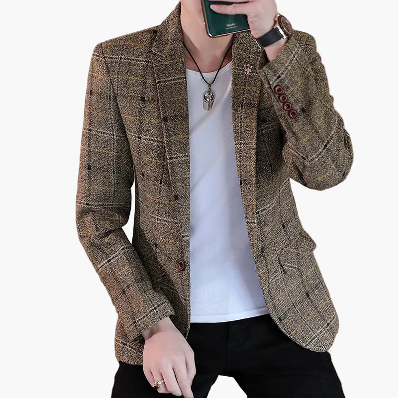 Blazer décontracté homme style urbain chic pour occasions et sorties - Image 2