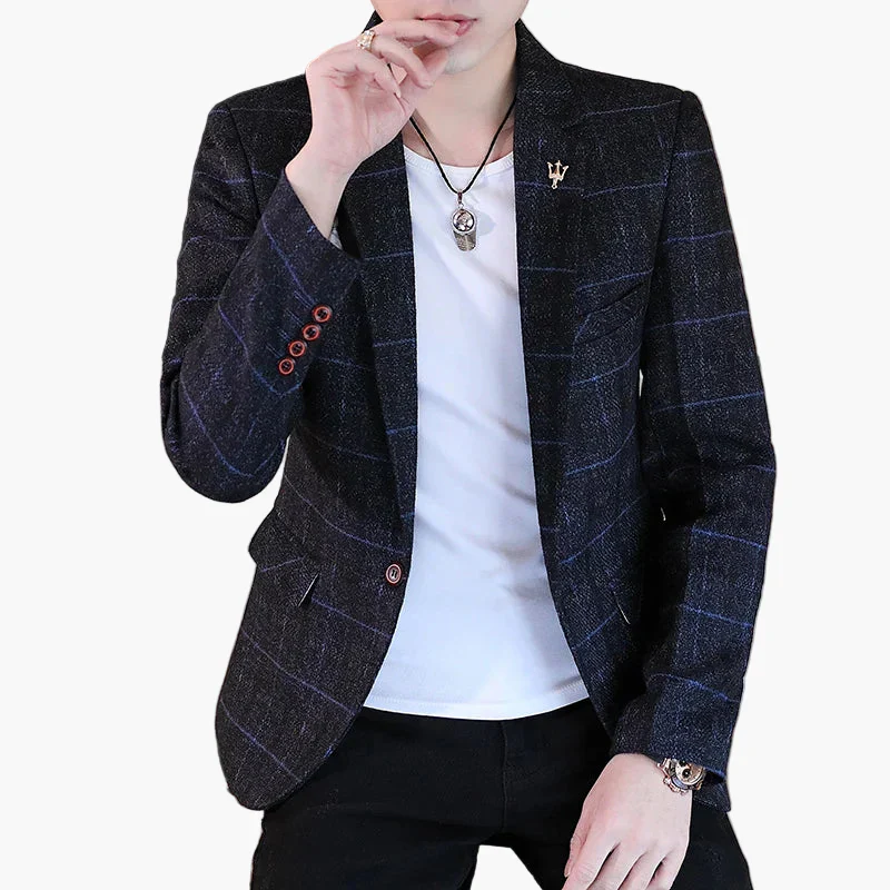 Blazer décontracté homme style urbain chic pour occasions et sorties - Image 3