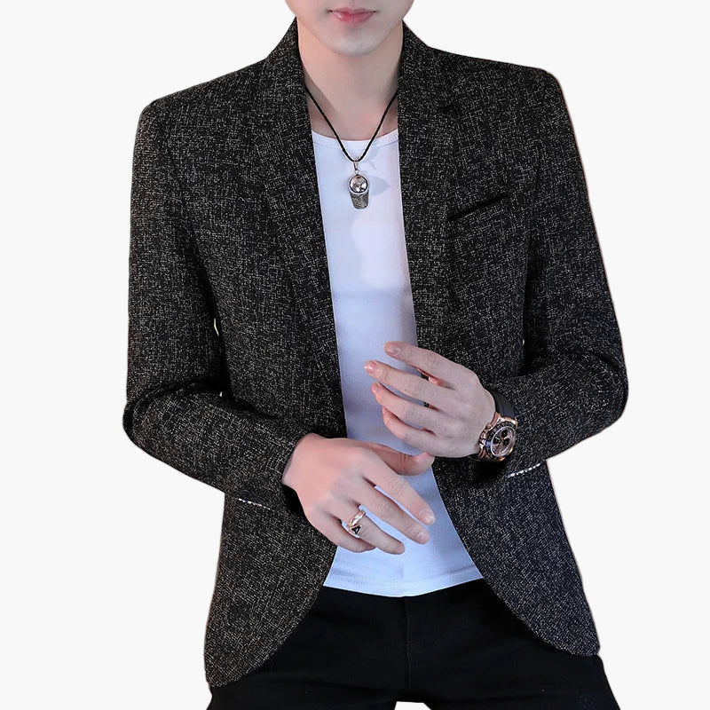 Blazer décontracté homme style urbain chic pour occasions et sorties - Image 5