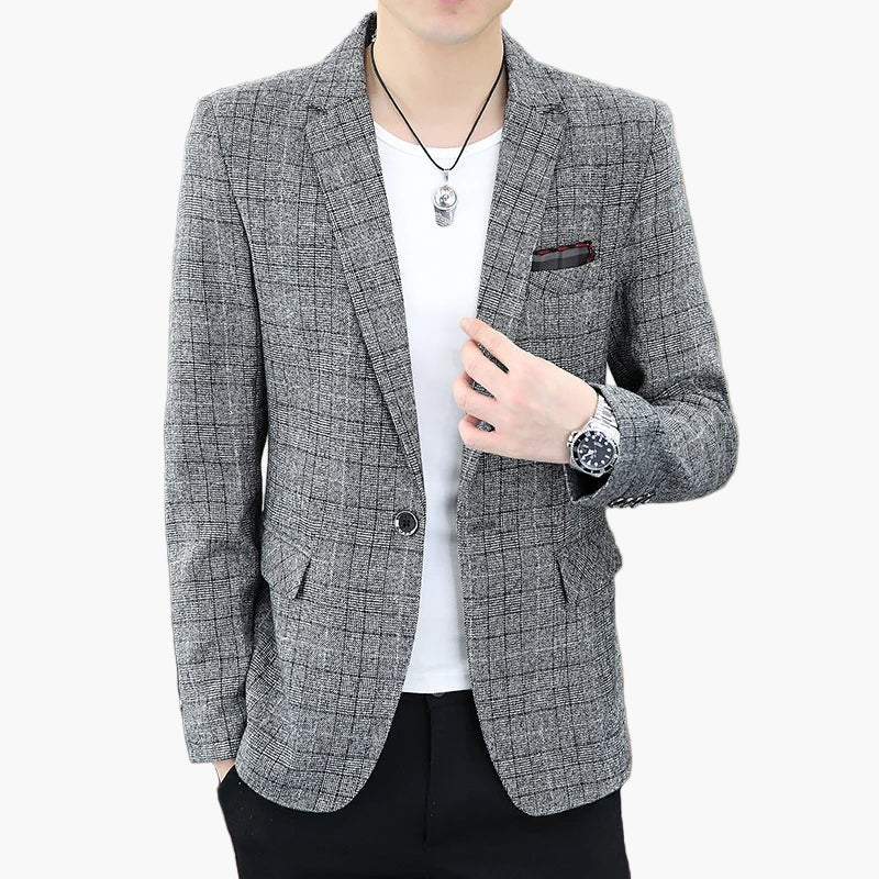 Blazer décontracté homme style urbain élégant pour toutes occasions - Image 3