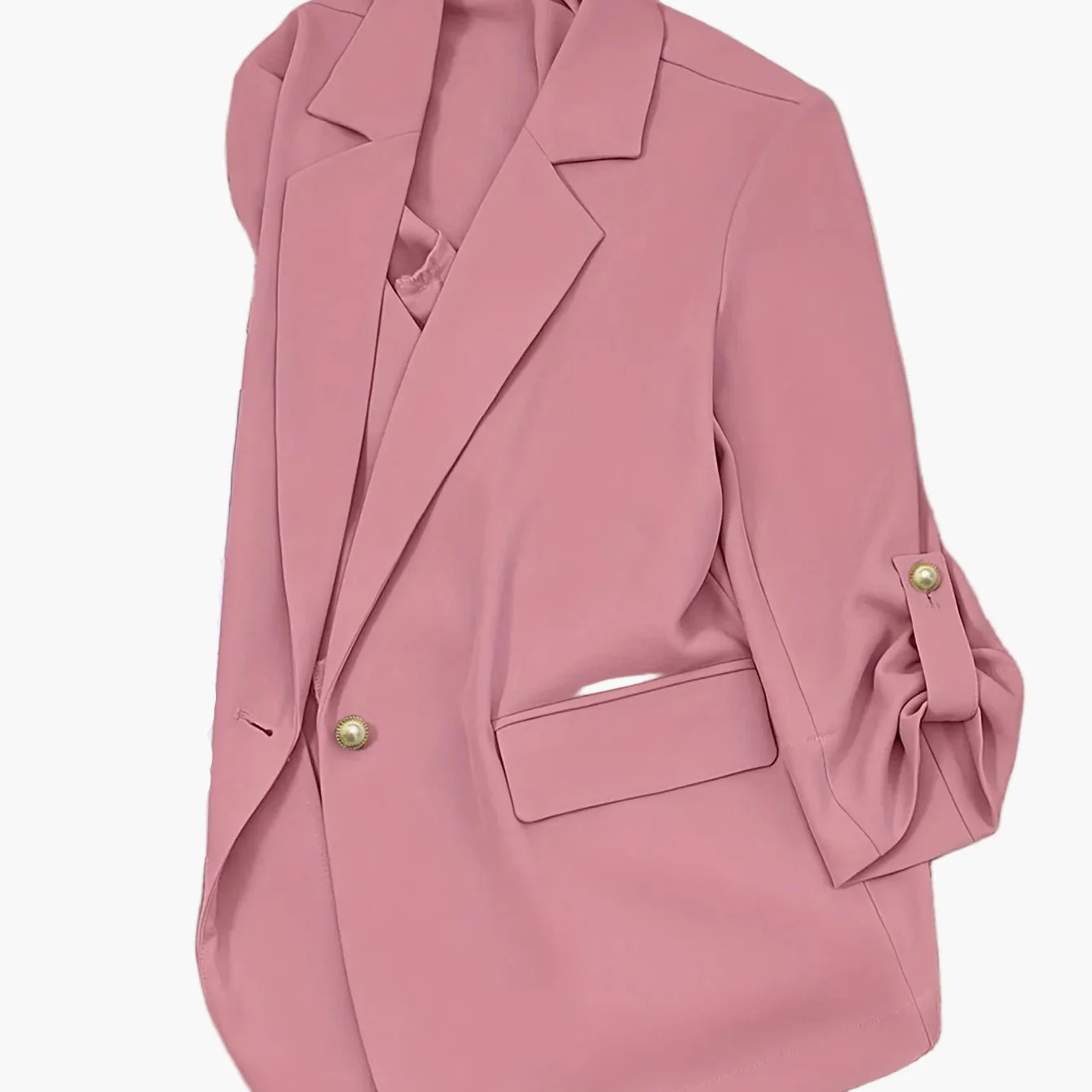 Blazer Femme Élégant Manches Longues Style Décontracté pour Bureau ou Sortie - Image 10