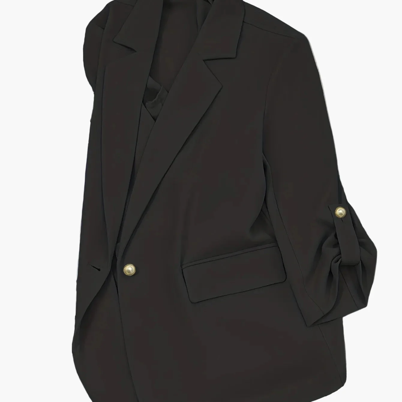 Blazer Femme Élégant Manches Longues Style Décontracté pour Bureau ou Sortie - Image 11