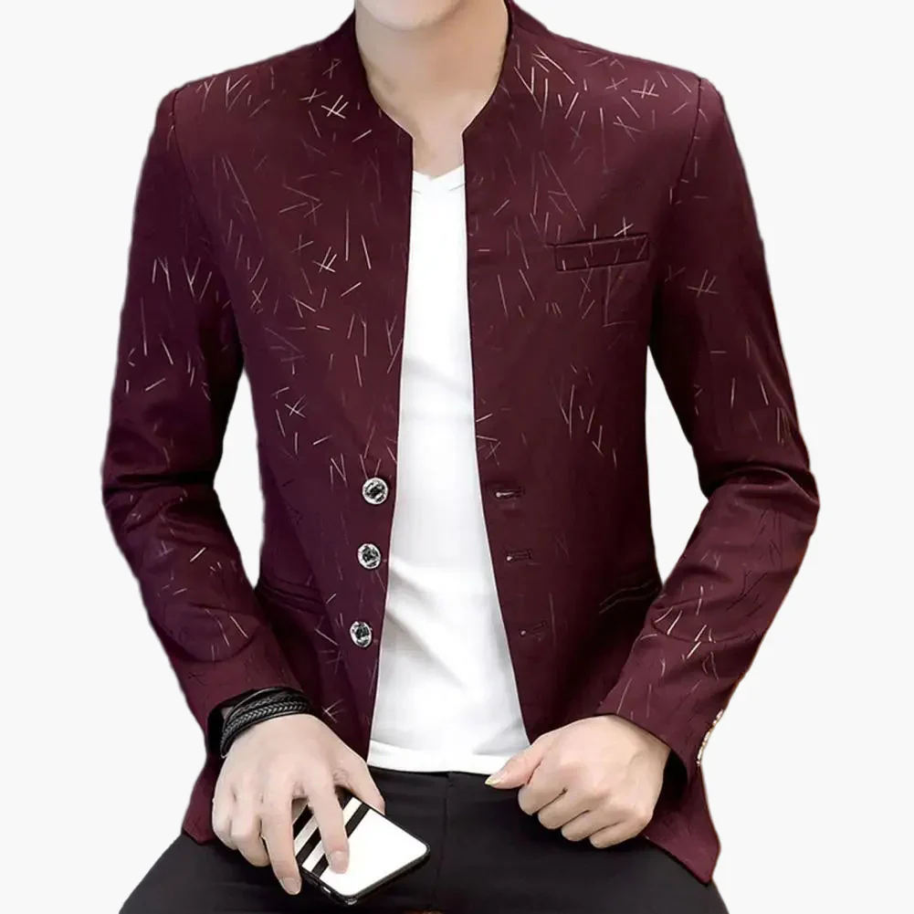 Blazer homme style moderne coupe ajustée pour occasions spéciales ou bureau - Image 2
