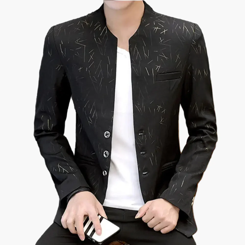 Blazer homme style moderne coupe ajustée pour occasions spéciales ou bureau - Image 3