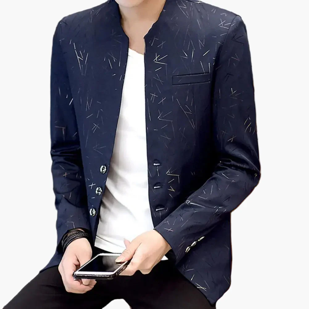 Blazer homme style moderne coupe ajustée pour occasions spéciales ou bureau - Image 4