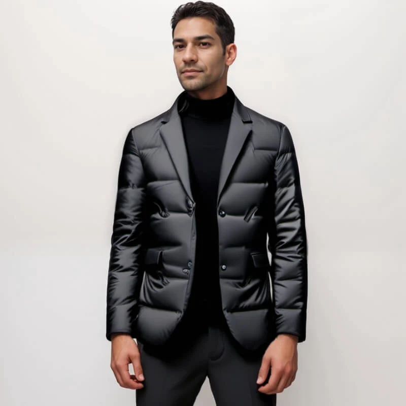 Blazer matelassé homme élégant style business et décontracté - Image 3