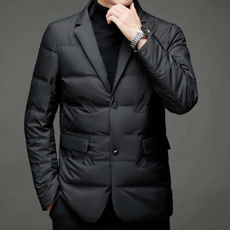 Blazer matelassé homme élégant style business et décontracté - Image 4