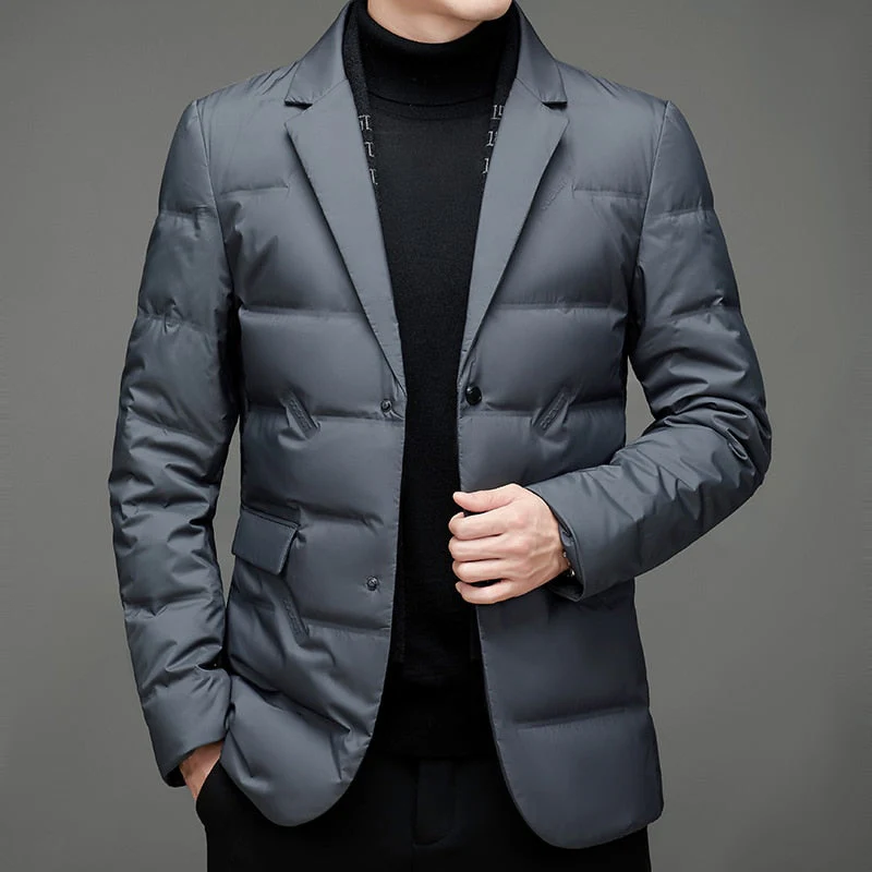 Blazer matelassé homme élégant style business et décontracté - Image 6