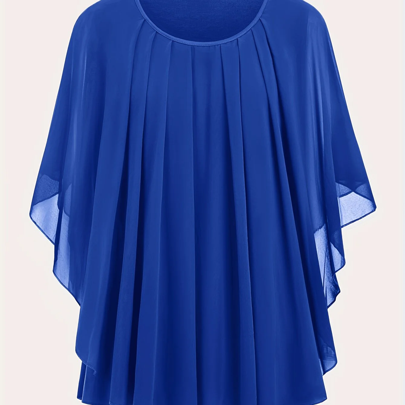 Blouse cape élégante femme grande taille style soirée ample - Image 14