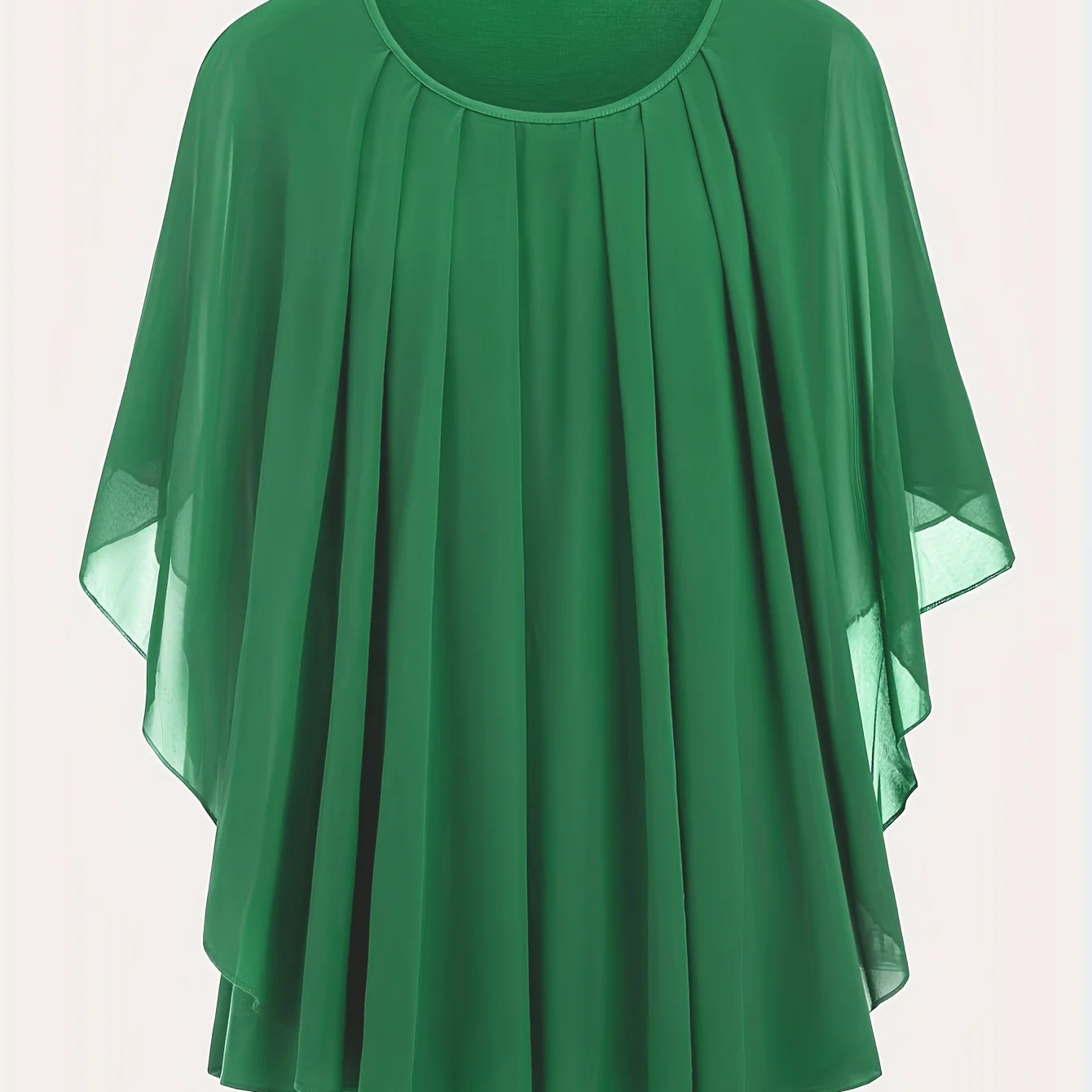 Blouse cape élégante femme grande taille style soirée ample - Image 15
