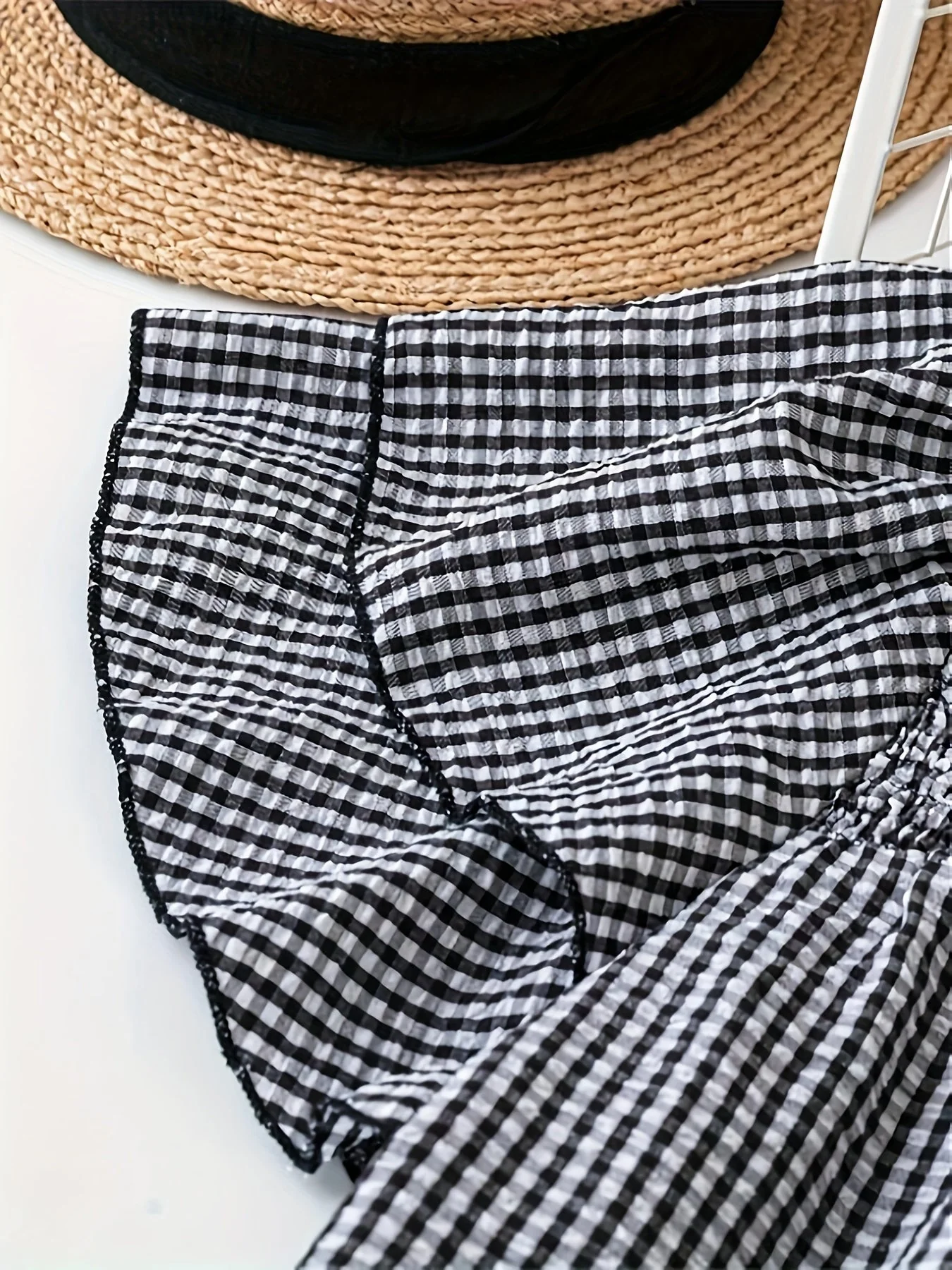 Blouse féminine à pois style élégant avec manches courtes et col rond pour été - Image 6