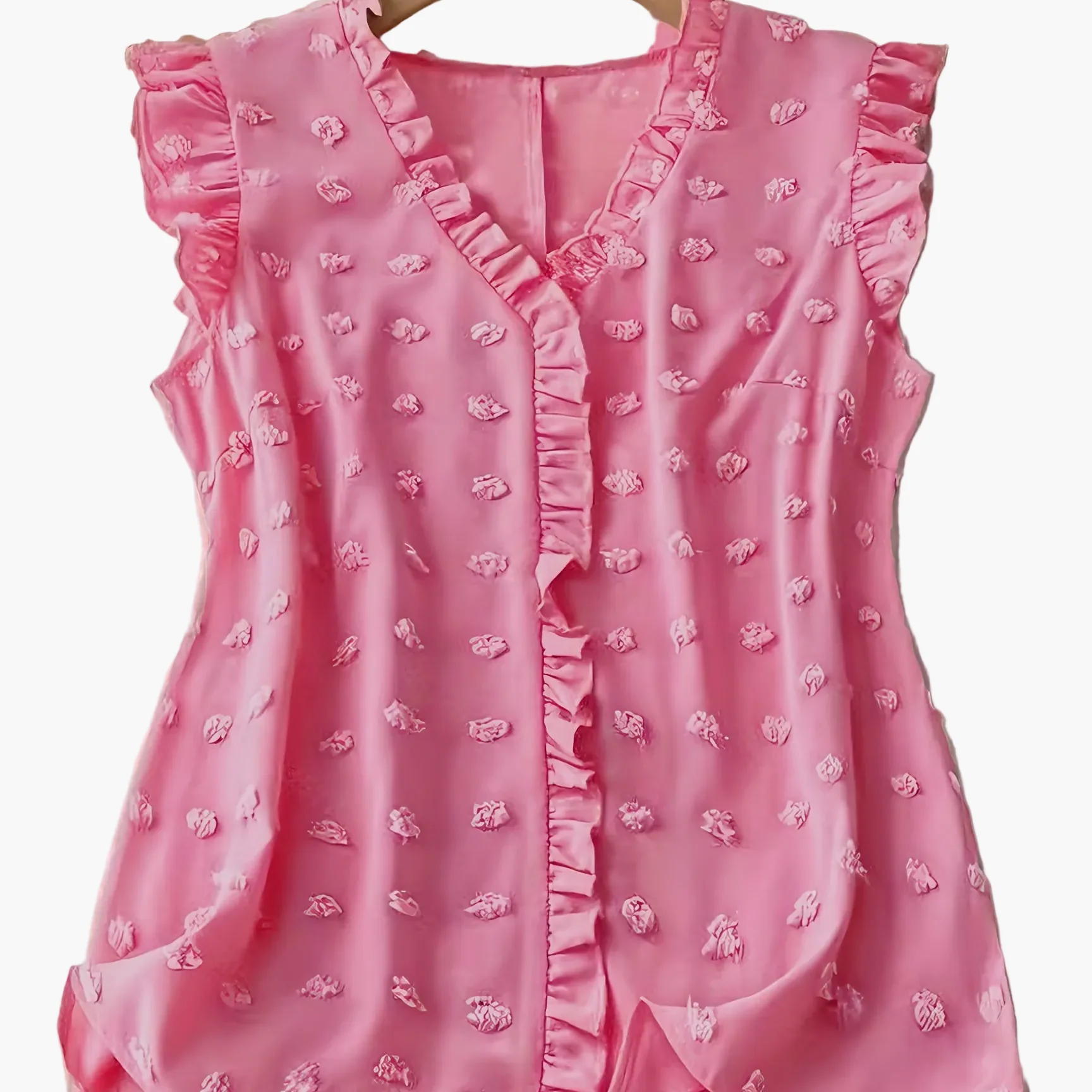 Blouse Femme Élégante à Volants Style Décontracté Chic pour le Quotidien - Image 13