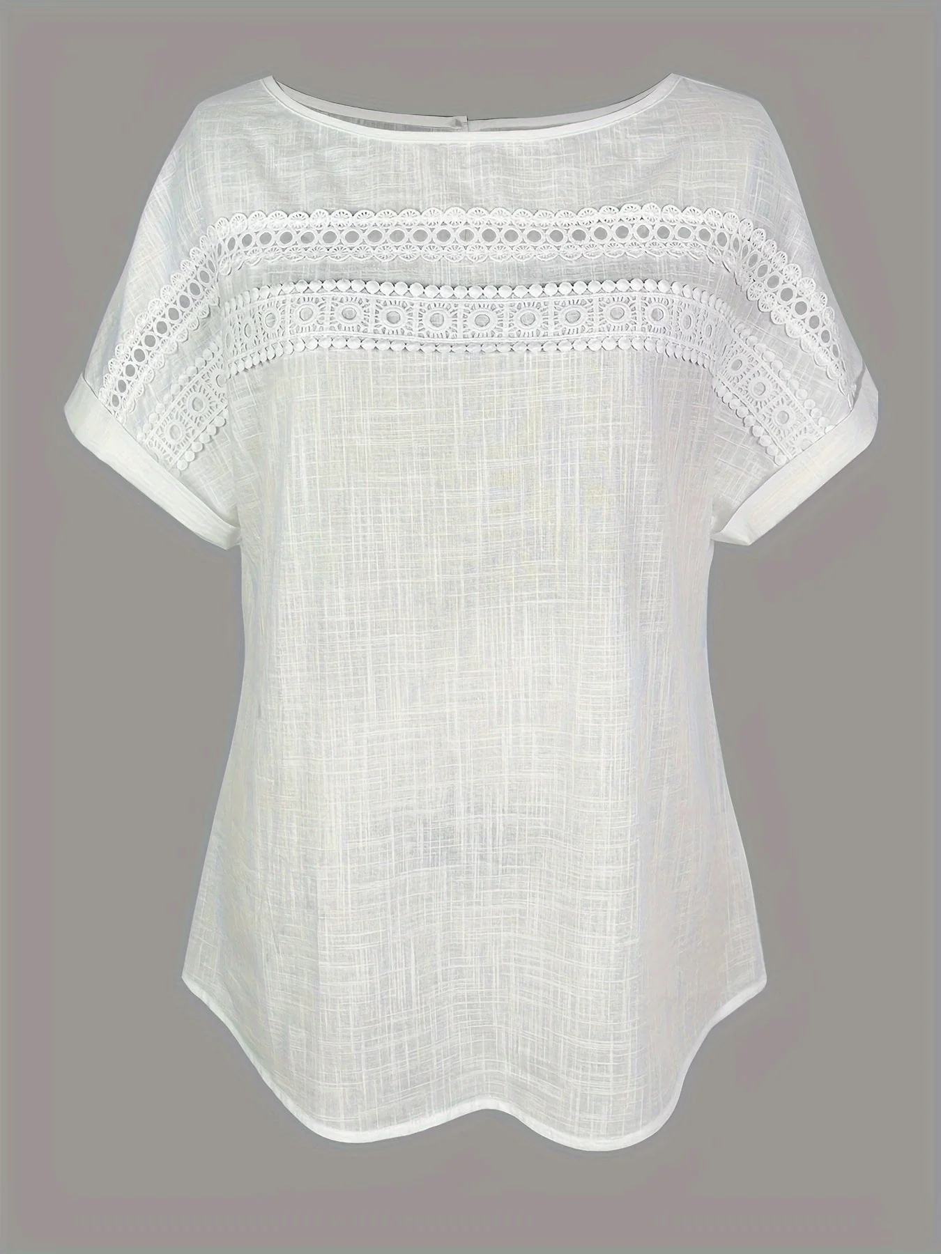 Blouse Femme Élégante à Dentelle Style Décontracté Été Printemps - Image 7