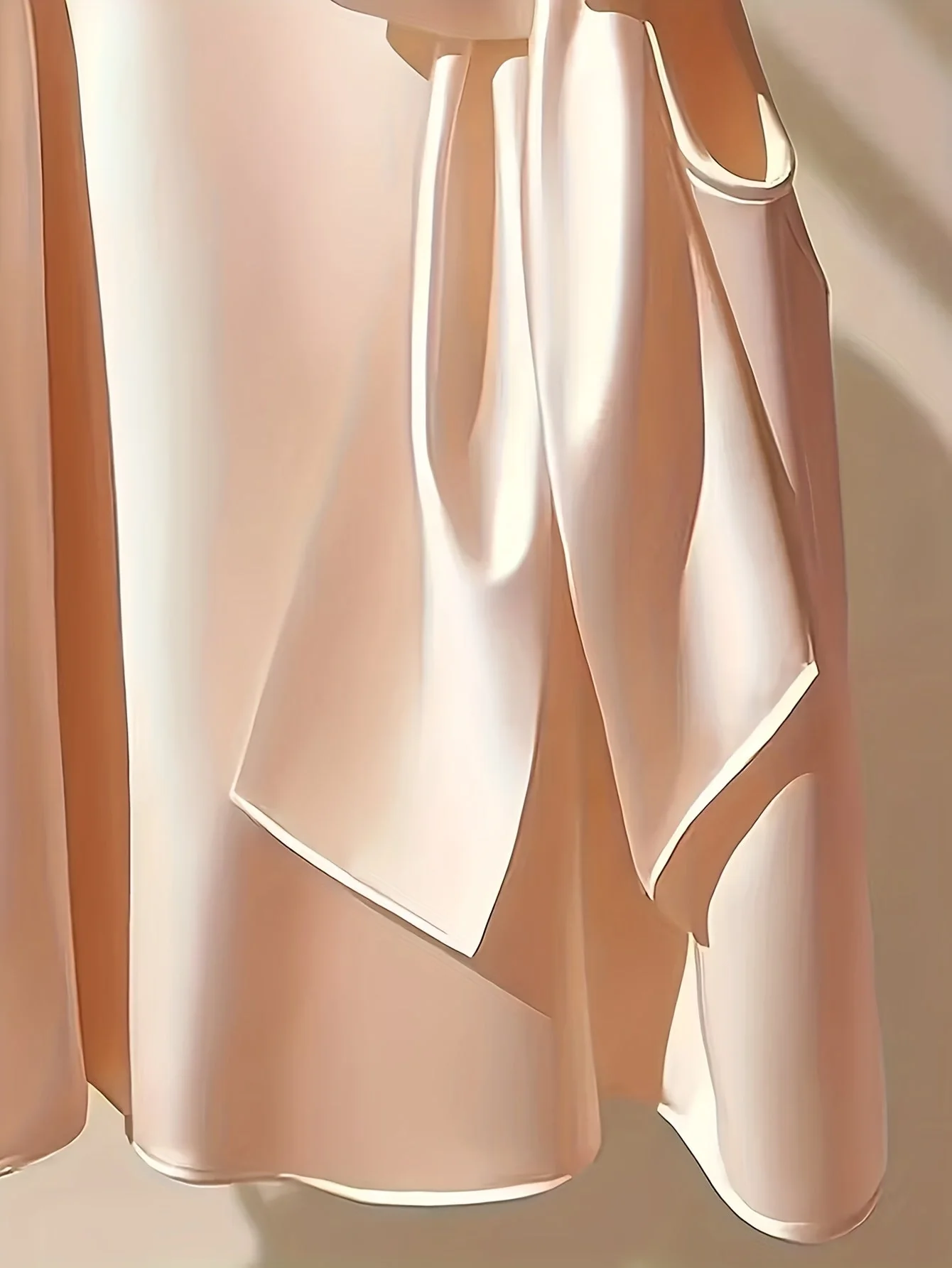 Blouse sans manches femme style élégant avec col lavallière et coupe ample pour sorties ou occasions spéciales - Image 7