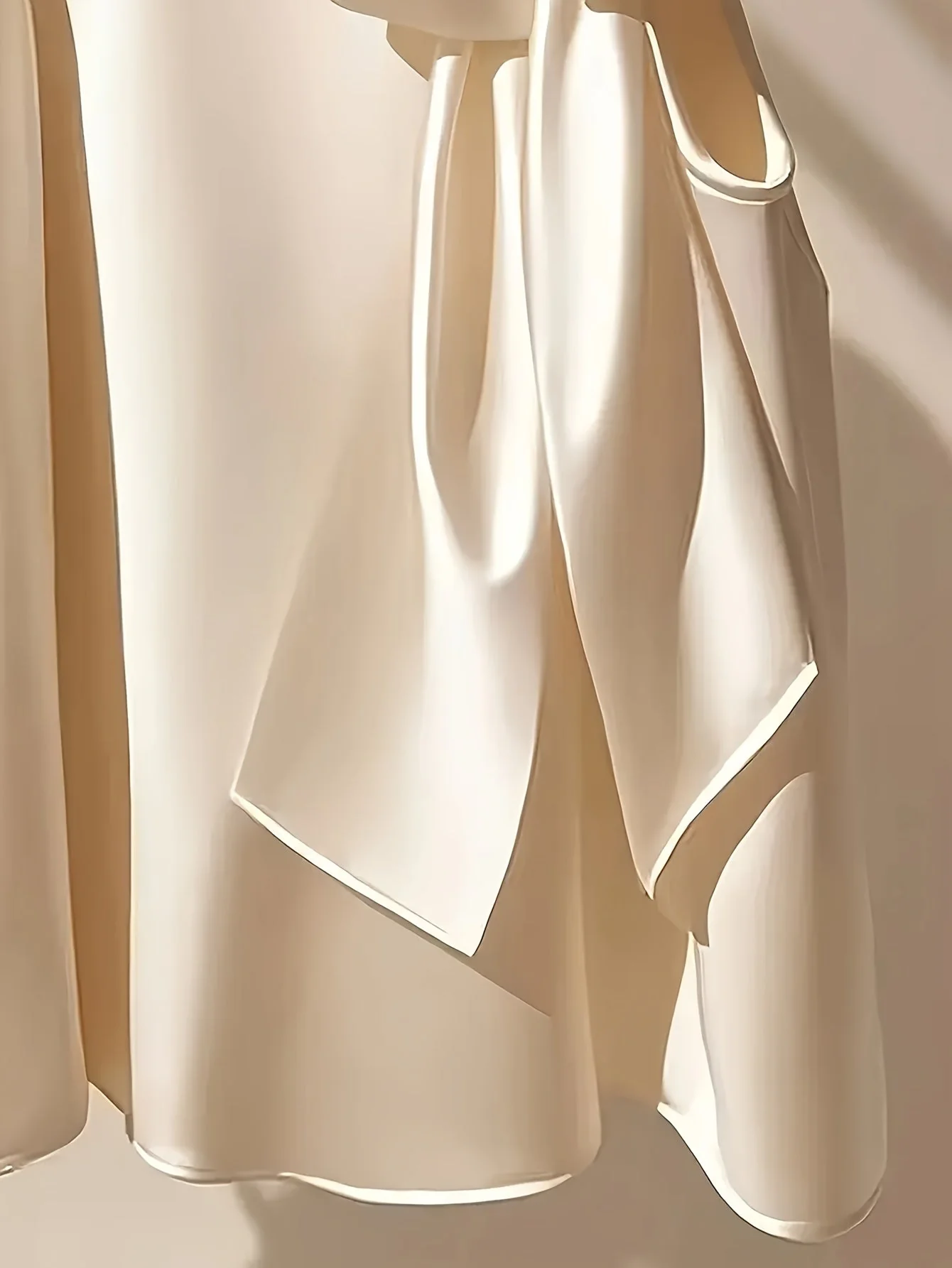 Blouse sans manches femme style élégant avec col lavallière et coupe ample pour sorties ou occasions spéciales - Image 8