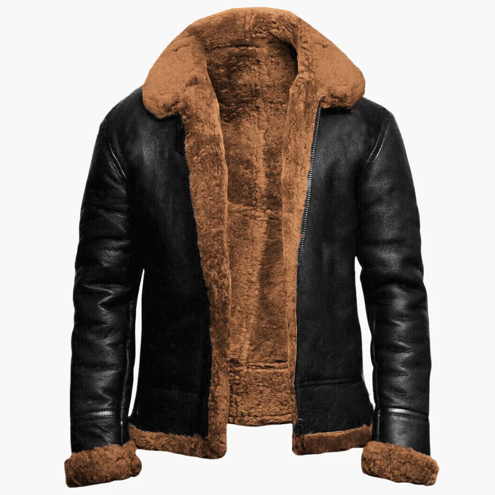Blouson aviateur homme style vintage pour hiver – veste chaude et élégante - Image 3