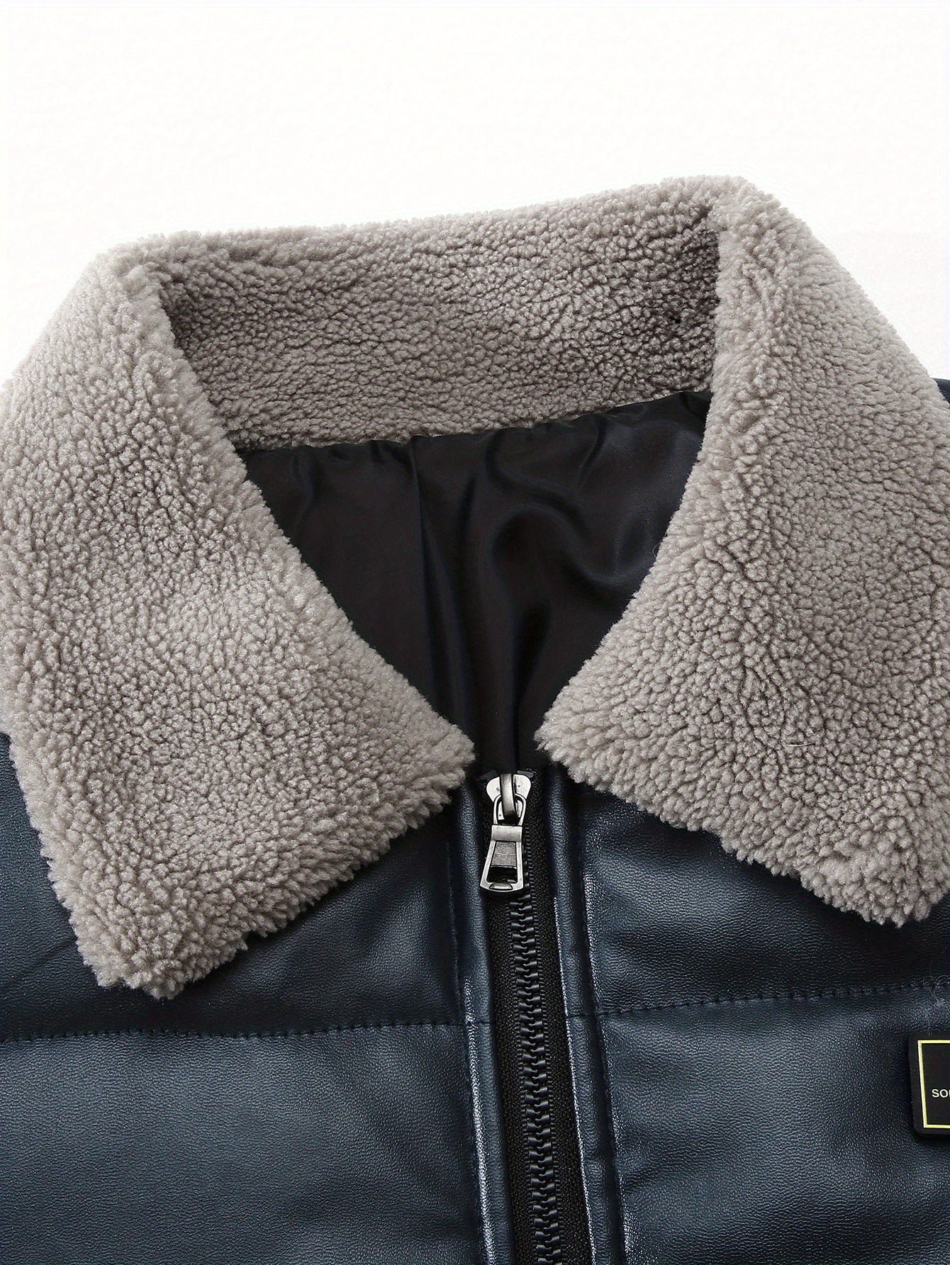 Blouson d'hiver homme style aviateur col mouton pour usage quotidien et urbain - Image 5