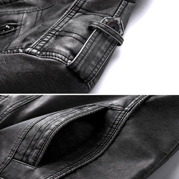 Blouson motard homme style urbain tendance – Veste polyvalente pour sorties et vie quotidienne - Image 3
