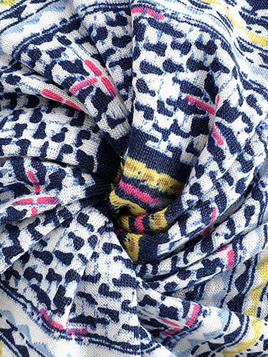 Bonnet Femme Style Bohème Multi-Usage Motif Floral Élégant pour Printemps Été Automne - Image 11