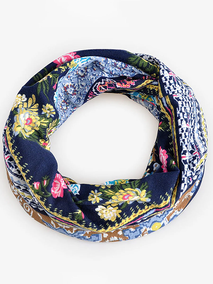 Bonnet Femme Style Bohème Multi-Usage Motif Floral Élégant pour Printemps Été Automne - Image 13