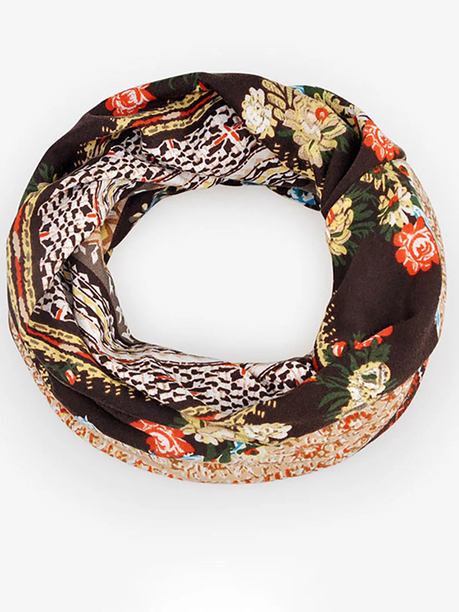 Bonnet Femme Style Bohème Multi-Usage Motif Floral Élégant pour Printemps Été Automne - Image 14