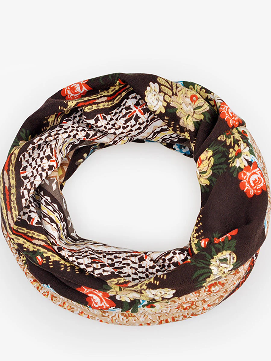 Bonnet Femme Style Bohème Multi-Usage Motif Floral Élégant pour Printemps Été Automne - Image 16