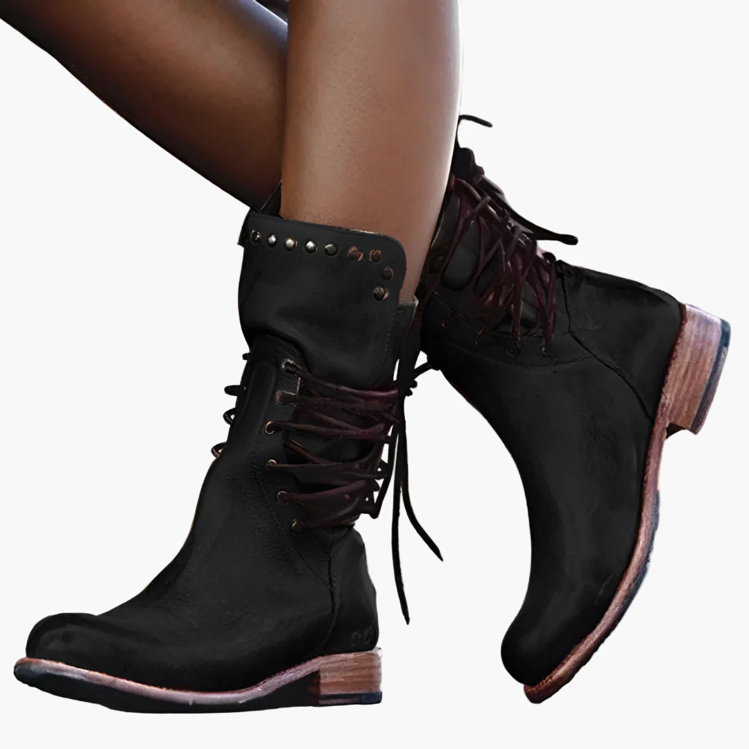 Bottes à Lacets Vintage pour Femme Style Aventurière – Confort et Élégance au Quotidien - Image 5