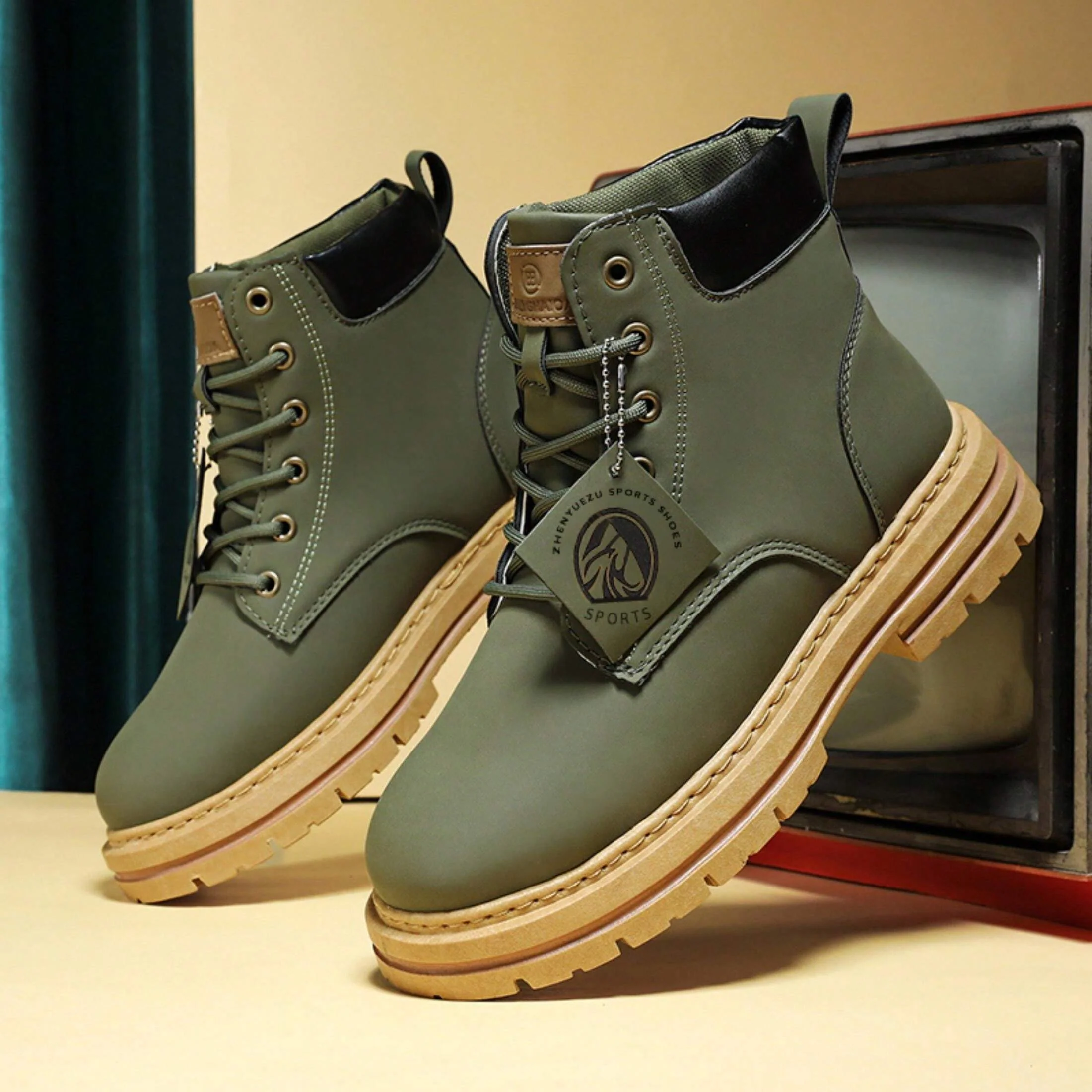 Bottes de randonnée robustes homme style urbain et aventure - Image 23