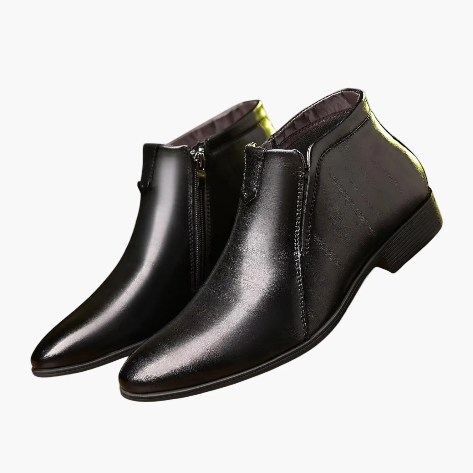 Bottes hautes rétro homme style urbain élégance quotidienne - Image 2