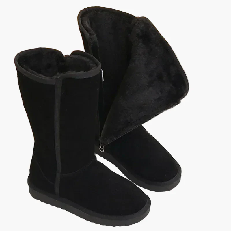 Bottes d'hiver hautes pour femme style décontracté urbain - Image 3