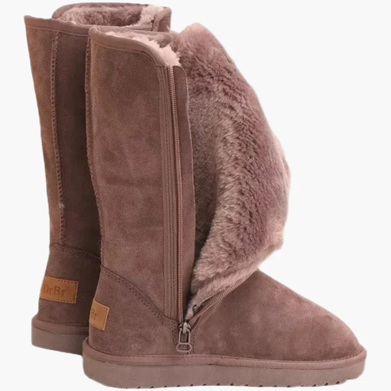 Bottes d'hiver hautes pour femme style décontracté urbain - Image 4