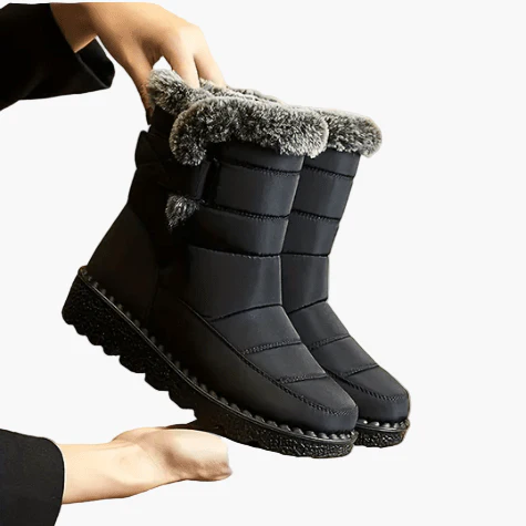 Bottes d'hiver imperméables pour femme, style chaud et antidérapant, idéales pour la marche en ville ou à la montagne - Image 3